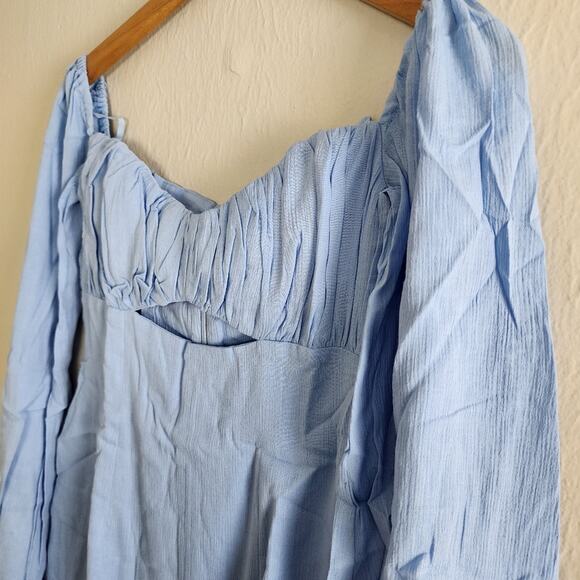 NWT Rumer The Label Camille Light Blue Cut Out Mini Dress XS - Picture 8 of 15